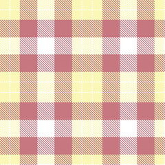 Neon Light Tan Seamless Tartan with Pale White accents Textile Design