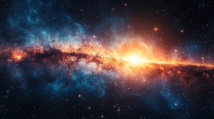 An amazing display of cosmic beauty across the dark expanse