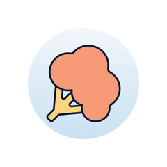 Broccoli Vector icon