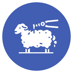 Sheep Shearing Vector Icon
