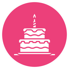 Birthday Cake Vector Icon