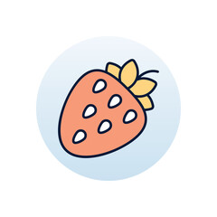 Strawberry Vector icon