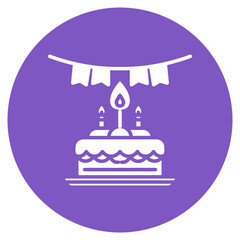 Birthday Signage Vector Icon