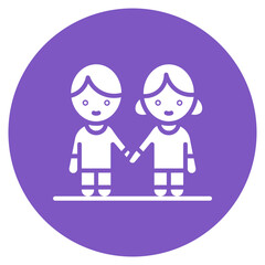 Siblings Vector Icon