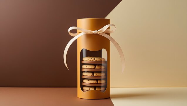 cookie packaging mockup, cookies in packaging