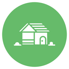 Chickens Coop Vector Icon