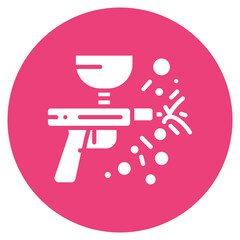 Paintball Gun Vector Icon
