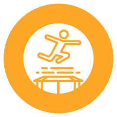 Trampoline Park Vector Icon