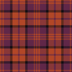 Cool Rust Seamless Tartan with Pale Grape accents Textile Design