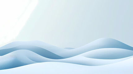 Obraz premium Abstract Light Blue Wave Landscape