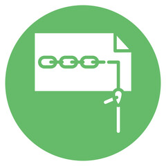 Chain Stitch Vector Icon