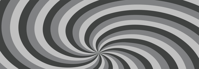 Vector illustration. Abstract spiral sunburst pattern with dynamic curved lines. Perfect for vintage, retro, and futuristic design concepts