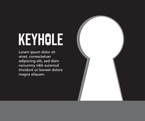 Dark backed keyhole stock illustration. Vector illustration.