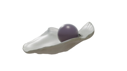 Quahog pearl in venus clam