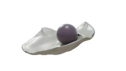 Quahog pearl in venus clam