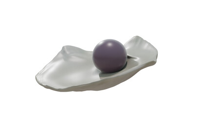 Quahog pearl in venus clam