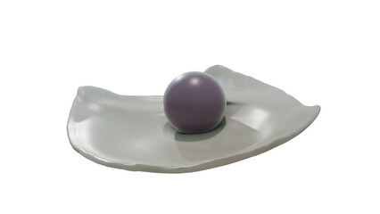 Quahog pearl in venus clam