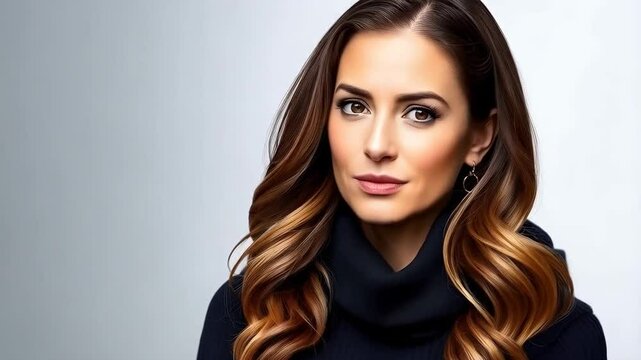 Businesswoman architect accountant banking office worker with a professional stance