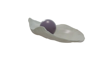 Quahog pearl in venus clam