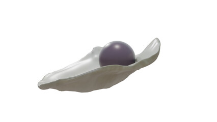 Quahog pearl in venus clam