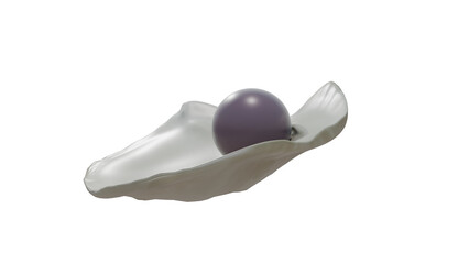 Quahog pearl in venus clam