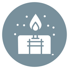 Gas Flare Vector Icon
