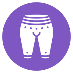 Yoga Pants Vector Icon