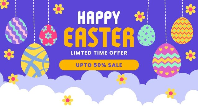 Happy Easter Promotion Discount Template
