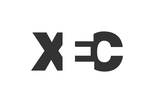 XEC logo design. Initial letter X E C bold font style for tech startups, consulting, corporate branding. Creative company name, headlines typography identity, trendy logotype.
