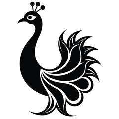 Obraz premium peacock vector illustration