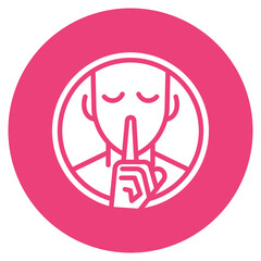 Quiet Zone Vector Icon