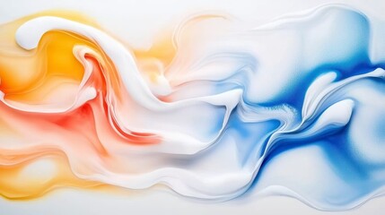 Dynamic colorful abstract swirl art digital artwork modern bright palette creative design artistic expression