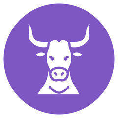 Longhorn Steer Vector Icon