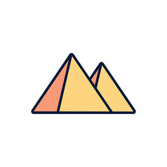 Pyramid Vector icon