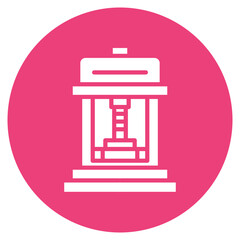 Hydraulic Press Vector Icon