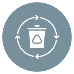 Waste Management System Vector Icon
