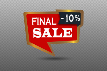 Banner Super Offer Big Sale 10% DISCOUNT
