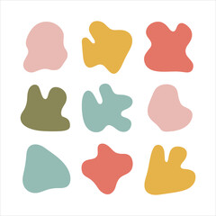 Abstract Colorful Shapes Vector. Modern Geometric Art Design.