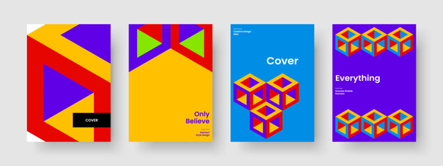 Fototapeta premium Creative Brochure Layout. Geometric Banner Template. Modern Poster Design. Report. Flyer. Book Cover. Background. Business Presentation. Brand Identity. Handbill. Journal. Catalog. Pamphlet
