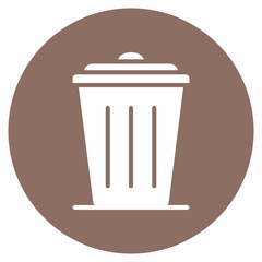 Smart Trash Bin Vector Icon