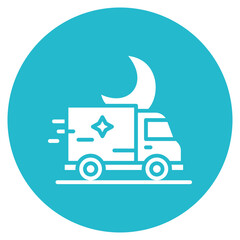 Overnight Delivery Vector Icon