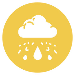 Falling Raindrops Vector Icon