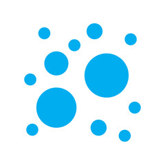 Bubble chart colored icon