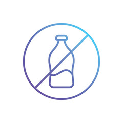 No soft drinks Vector icon