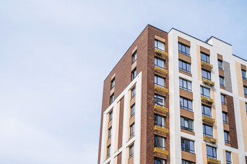 Multi-storey apartment building. New residential complex in the city