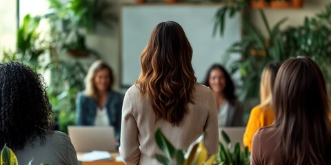 Women in a Warm Meeting Atmosphere Engaging in a Discussion Session