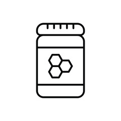 Honey jar Vector icon