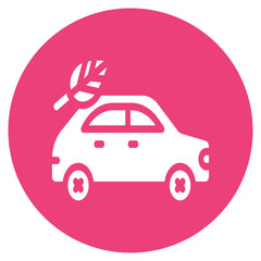 Hybrid Car Vector Icon