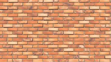 Brick wall background. Realistic brick wall vector illustration with detailed texture. Seamless brick wall. 
