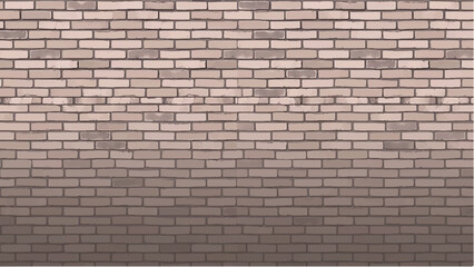 Brick wall background. Realistic brick wall vector illustration with detailed texture. Seamless brick wall. 
